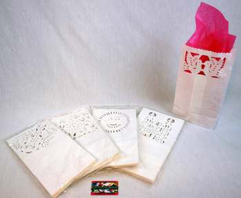 Paper Luminaria White Ea 11x6in