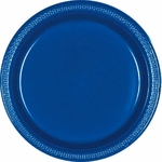 Plates Plastic Dinner Solid 20ct 9in: BLUE