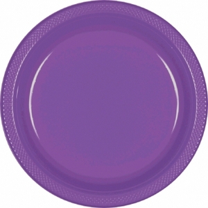 Plates Plastic Lunch Solid 20ct 7in