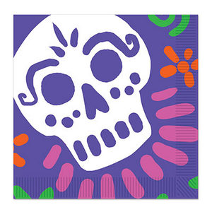 Dod Skull Lunch Napkins 16c