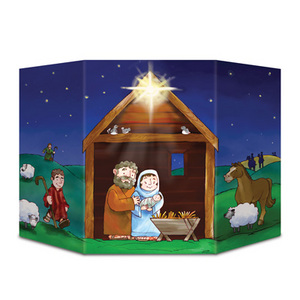 Nativity Stand-up Cardboard 3ftx25in
