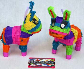 Pinata Donkey Mini Sml 6in -  Keychain