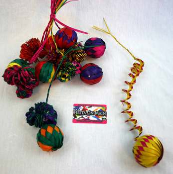 Straw 1 Sphere Short Spiral 15in (2.54in Sphere)