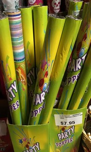 Party Poppers Confetti 40in