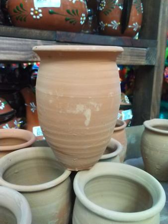 Red Clay Vase Cantaro Jaguete Small 5.25tx3.5w In