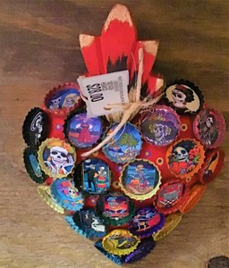 Heart Wooden W/corcholata Small