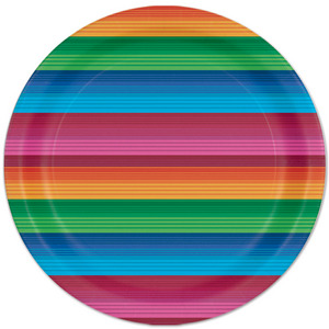 Fiesta Sarape Plate 7in 8/pkg