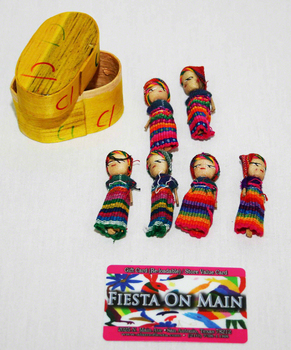 Worry Dolls W/box Large 3.5x4in