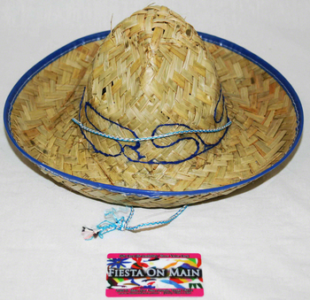 Hat Straw Sombrero Sml 12in