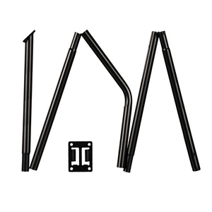 Flag Pole Easy Up House Black 28wx66hx3in