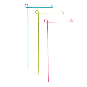 Stand Flag Garden Assorted Colors Blue, Green Or Pink 17.25wx44hx.25d In