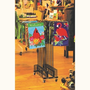 Stand Garden Merchandiser With Wheels