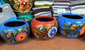 Red Clay Maceta Bola Medium  12dx12h