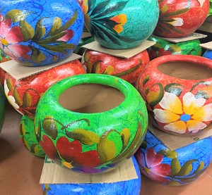 Red Clay Maceta Bola (bolita) 7x8in