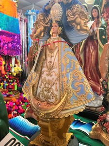 Virgen San Juan Plaster Large 12x24in