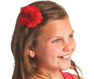 Hair Clip Mini Fiesta Flower Assorted Ea