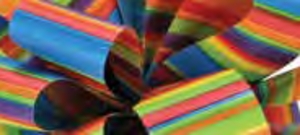 Ribbon 1 7/16in Crazy Stripes Sz9 50yrd