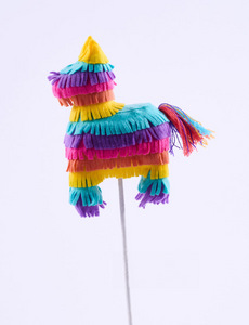 Pick Donkey Felt Pinata With Tail 15inl