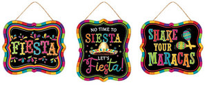 Sign Fiesta 3 Assort Tin 7lx6hin