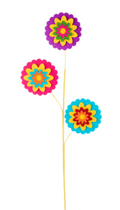 Pick Flower Spray Fiesta Felt 30inh