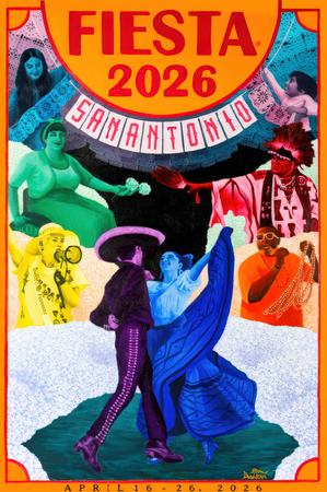 2026 Poster Official Fiesta 36 X 24in Lrg