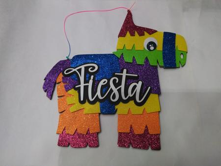 Pinata Donkey Sign Wooden 511