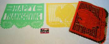 Papel Picado Lrg 18x13in 18ft Thanksgiving