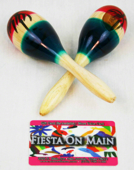 Maraca Wooden Pair 5in