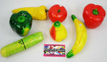 Paper Mache Fruit And Veg Med 4in