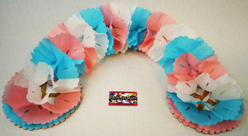 Paper Accordion Horiz Baby Shower 18ft