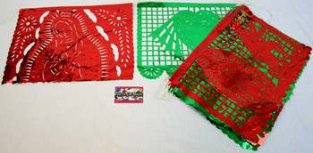 Foil Picado Lrg 17x12in 18ft Guadalupe