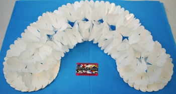 Plastic Accordion Horiz 12ft White