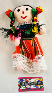Rag Doll Mexican Muneca Lrg